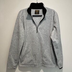 Old Navy Men's Light Gray Zip-Up Sweater